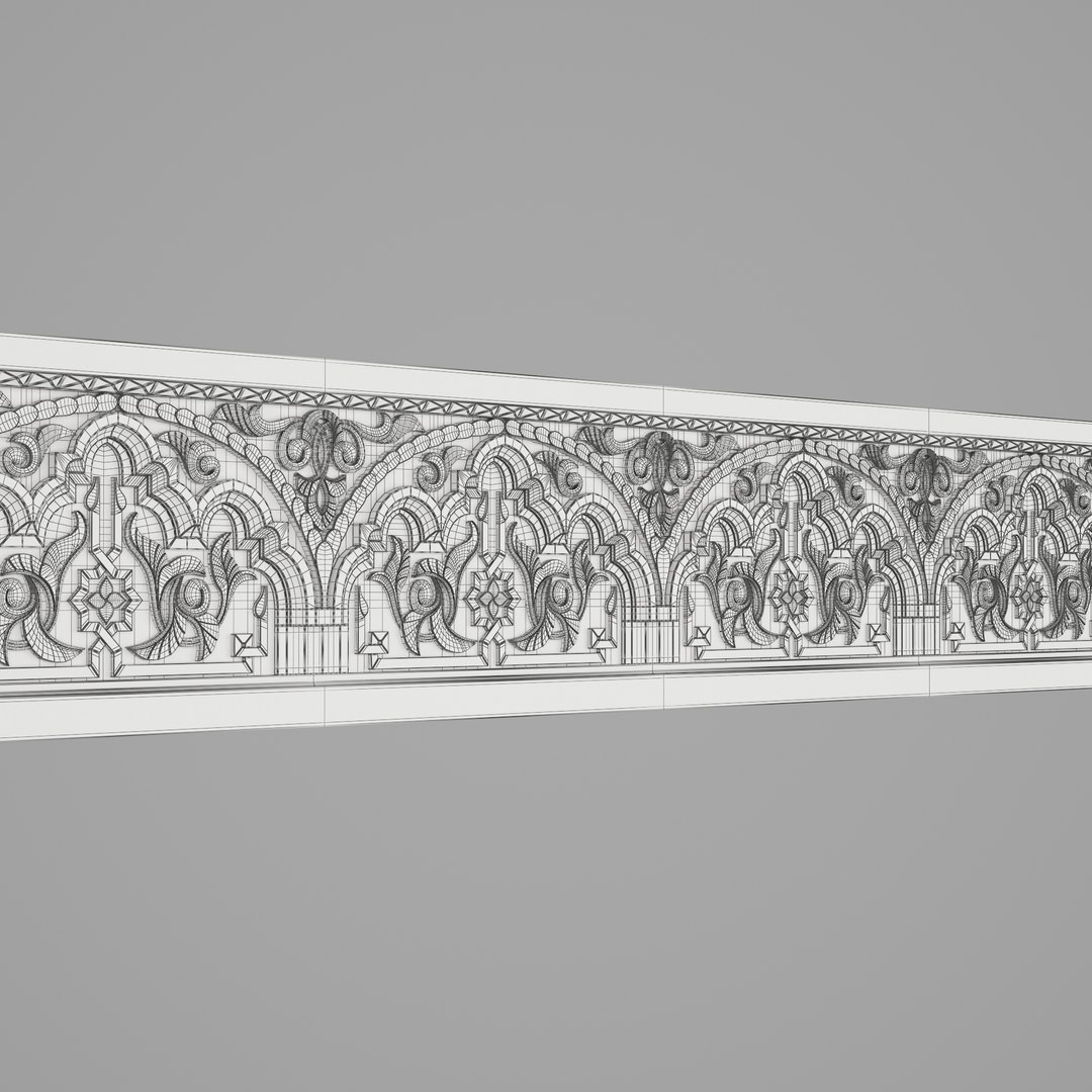 Classic Islamic Cornice 3D Model - TurboSquid 1998379