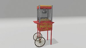 3D popcorn machine model