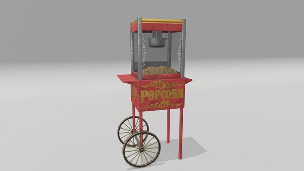 popcorn machine 3d max