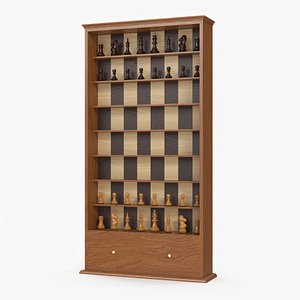 Vertical Wooden Chess Board