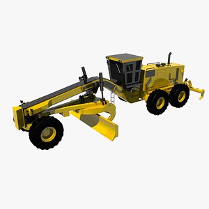 3d model cat motor grader