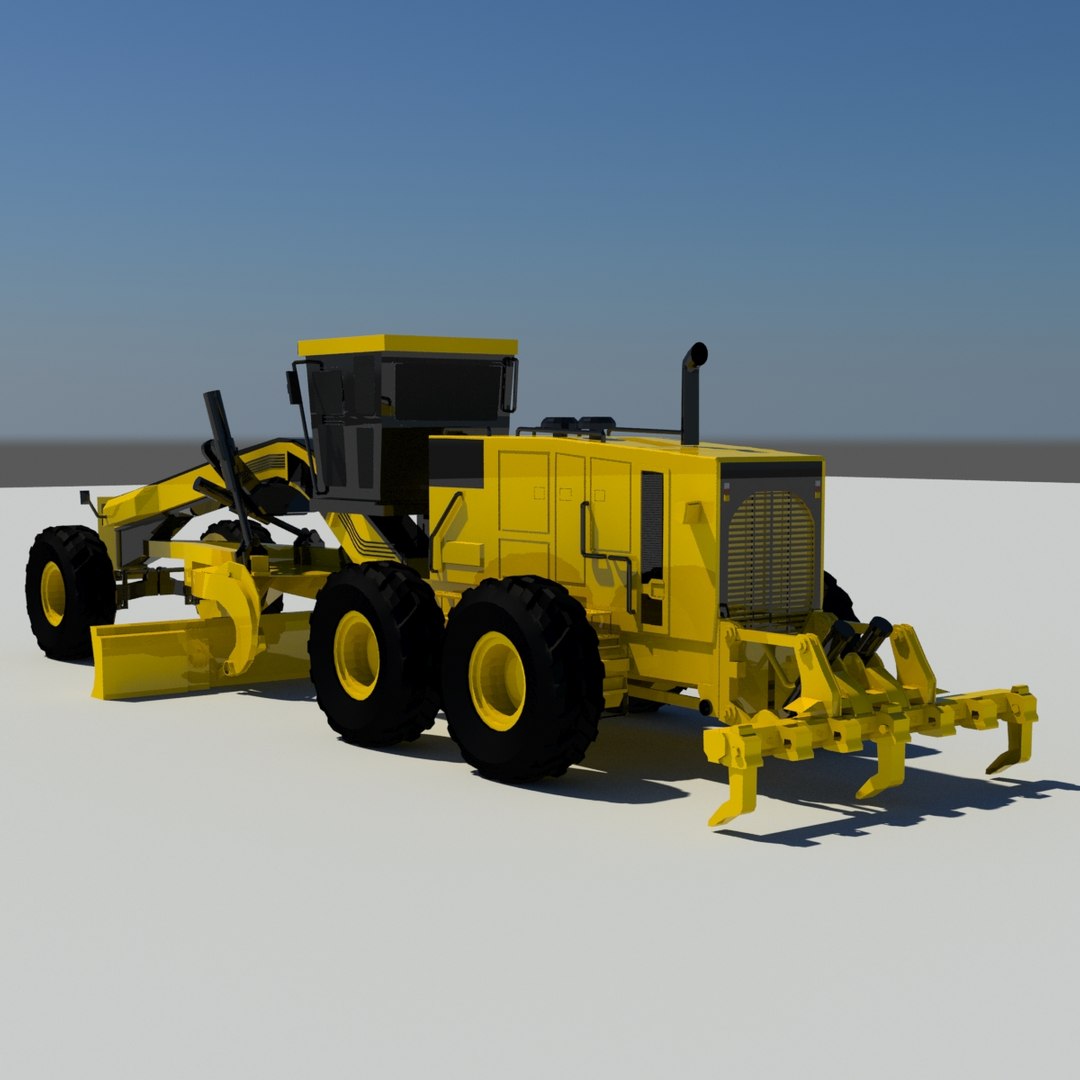 3d Model Cat Motor Grader