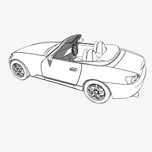 3D Honda S2000 Revit Model - Detail Item model