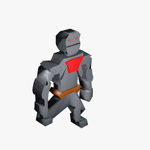 3D robot character model