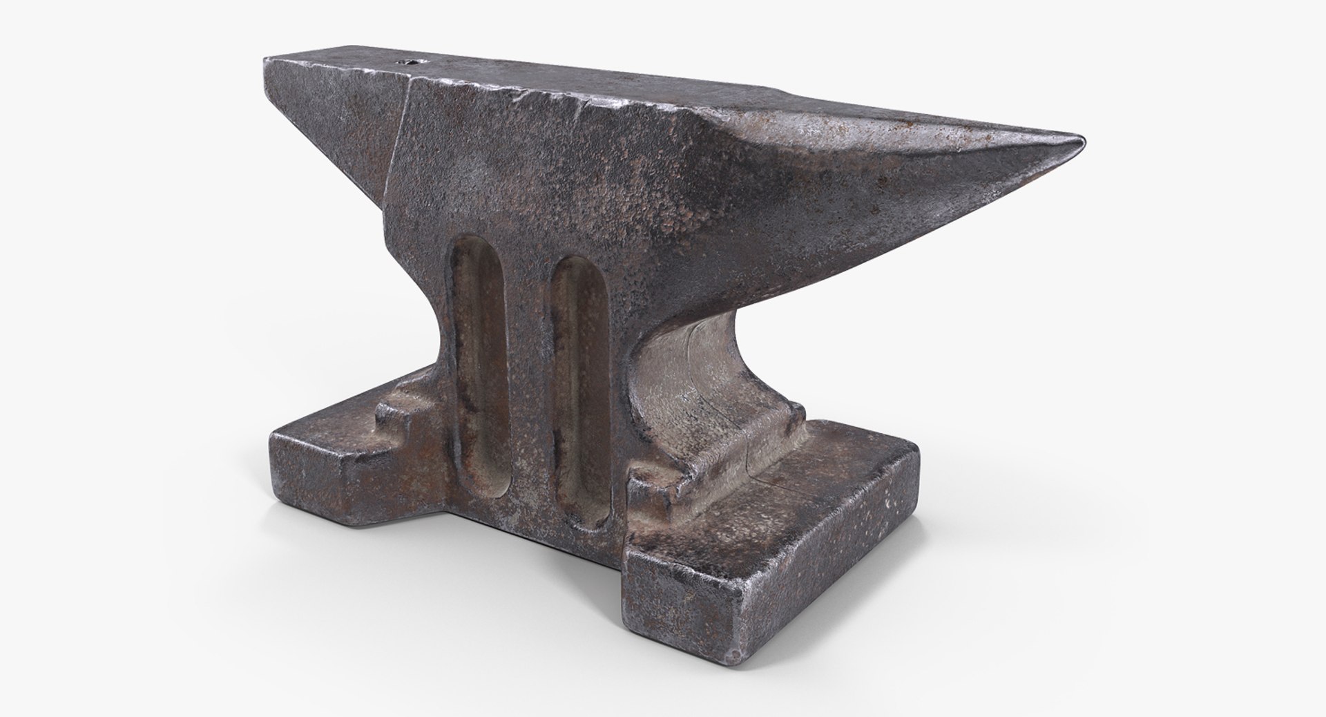 Old Used Anvil 3D Model 3D model preview