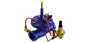 3D pressure valve model
