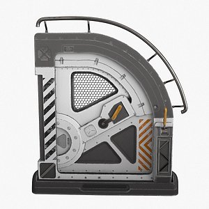 SciFi Bunker Door v4 3D model