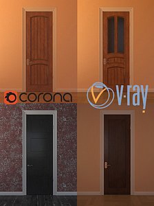 3d model doors knobs