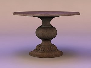 3d melange cambria pedestal table