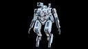 Sci-Fi Combat Mech Exoskeleton Suit - Winter Snow PBR