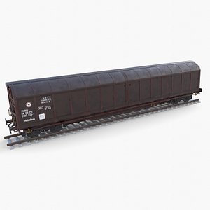 CFR Habis Sliding Door Wagon 339 Rail Car v1 3D
