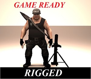 3d police swat policeman