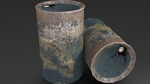 3d oil barrel