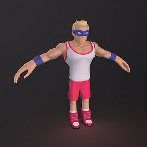 3D Stylized Basketball Player model