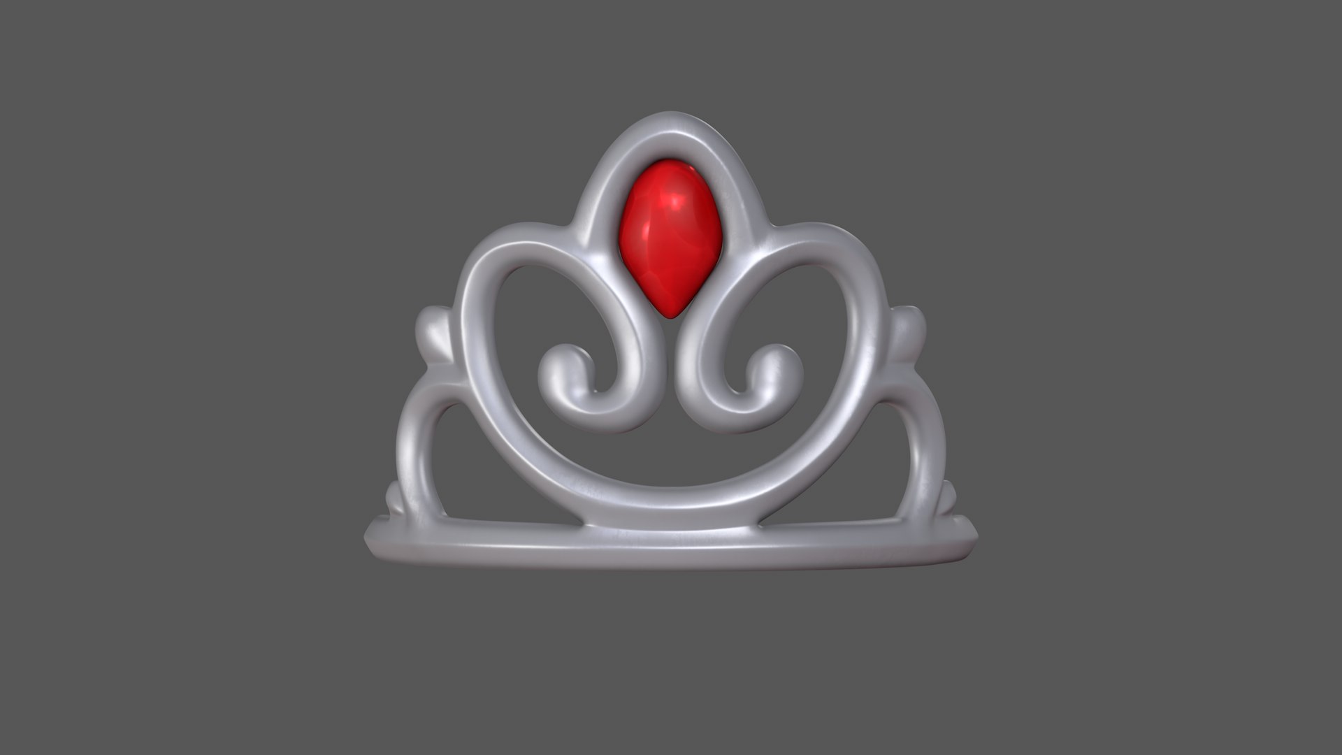 Prince Tiara Peach Crown 3D Model - TurboSquid 1523713