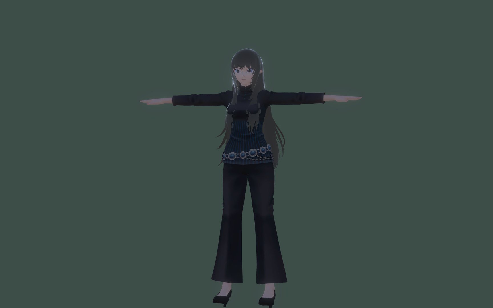 3D 3DsMax Biped Model PS3 Gmae Kathrine Cosplay - TurboSquid 2274107