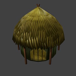 tribal house 3d 3ds