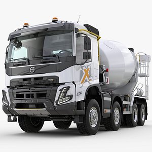 VOLVO FMX 8X4 Concrete Mixer 2022 3D model