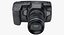 3D photoreal camera blackmagic pocket model