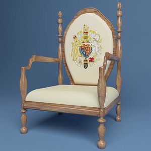 3D king throne 5 model