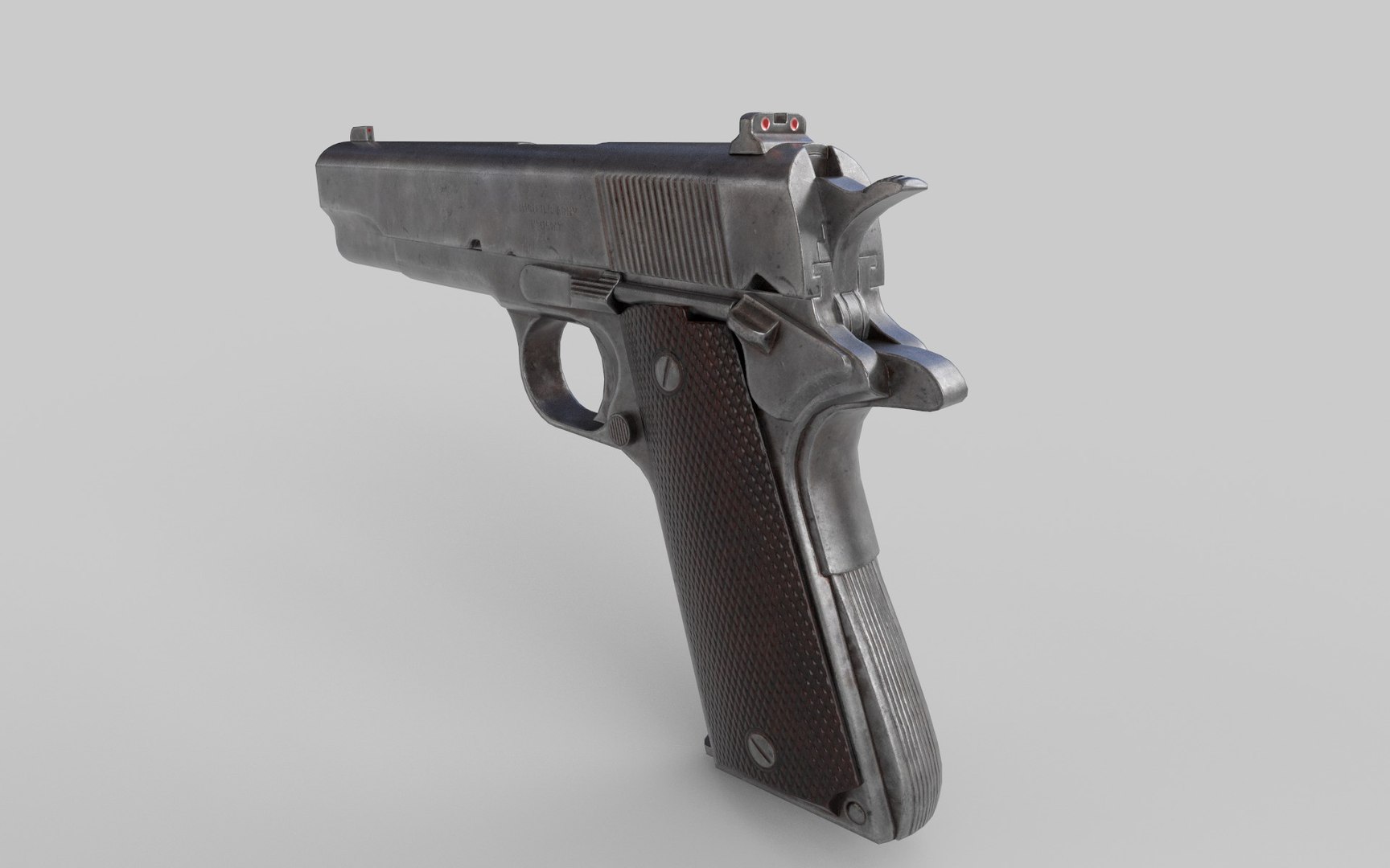 3d M1911 Pistol Low Poly Turbosquid 2119068