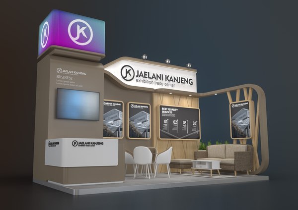 EXHIBITION STAND ALY 18 Sqm 3D model