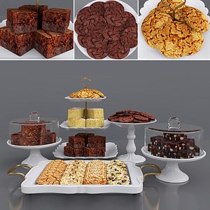 3D Cake bars and cookies