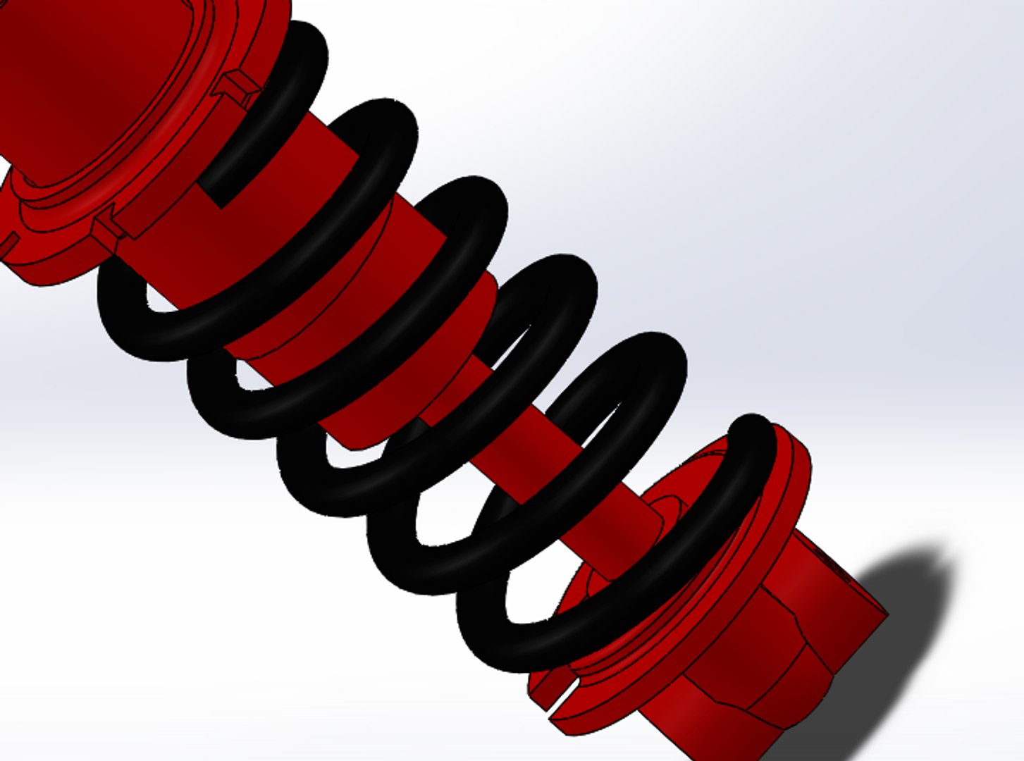 3d Model Of Shock Absorber Suspension
