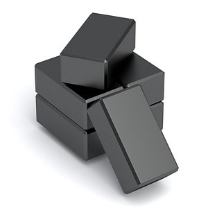 Yoga Blocks Black 3D