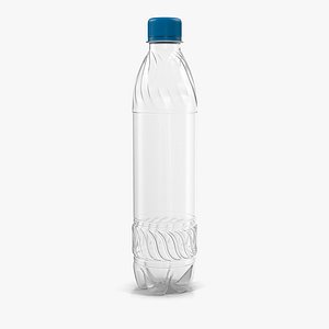 3d plastic water bottle model