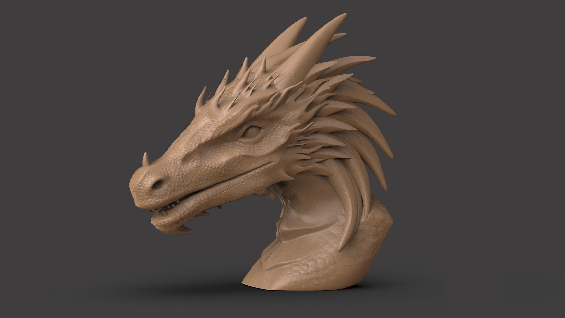 Dragon Bust 3D Model - TurboSquid 2131306