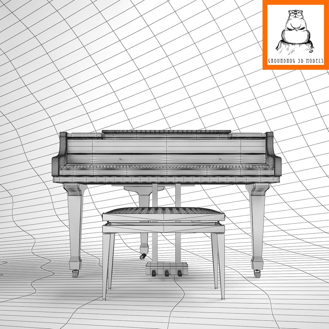 3d Model Piano