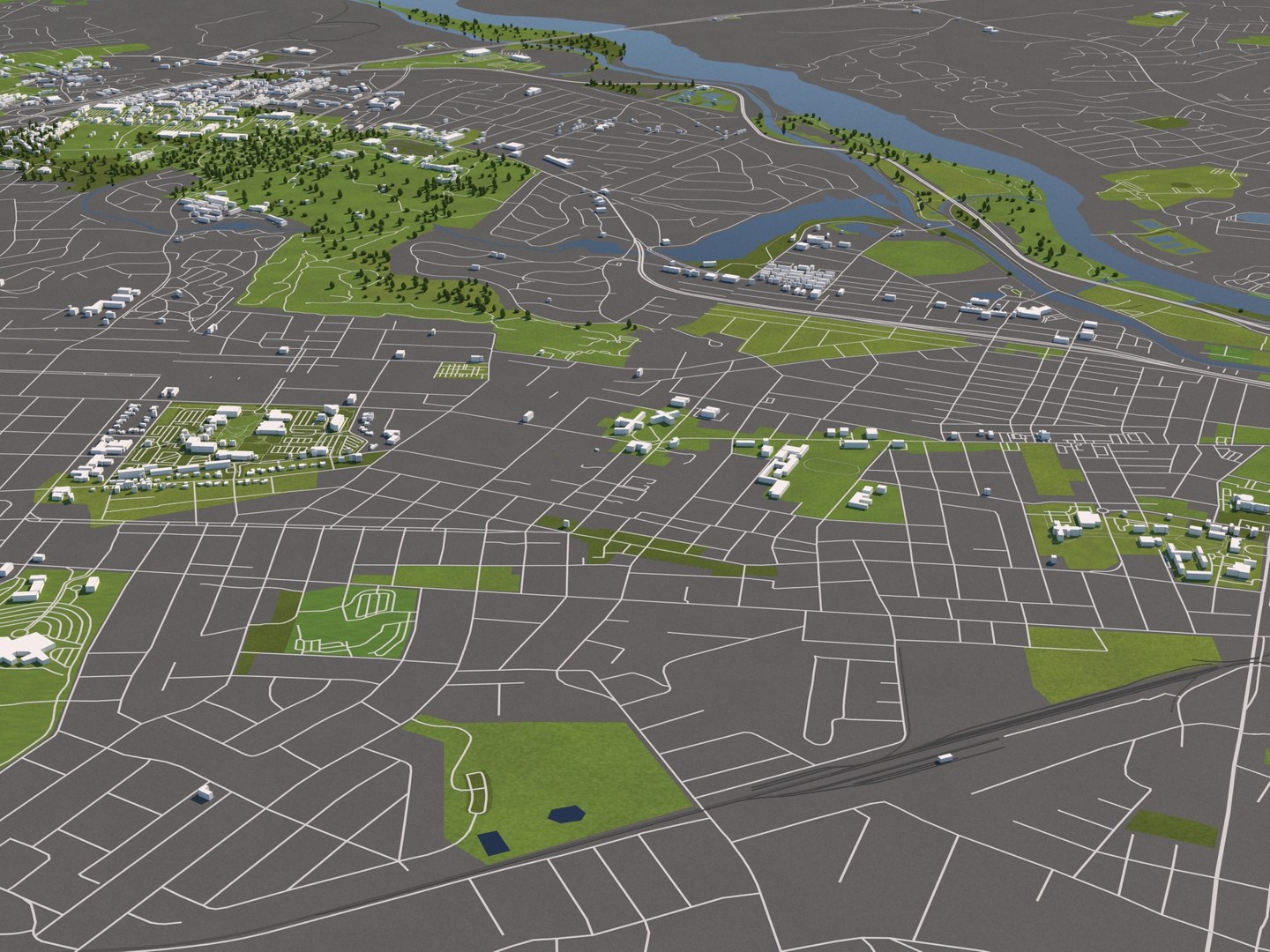 3D Buildings Houses Maps - TurboSquid 1612751