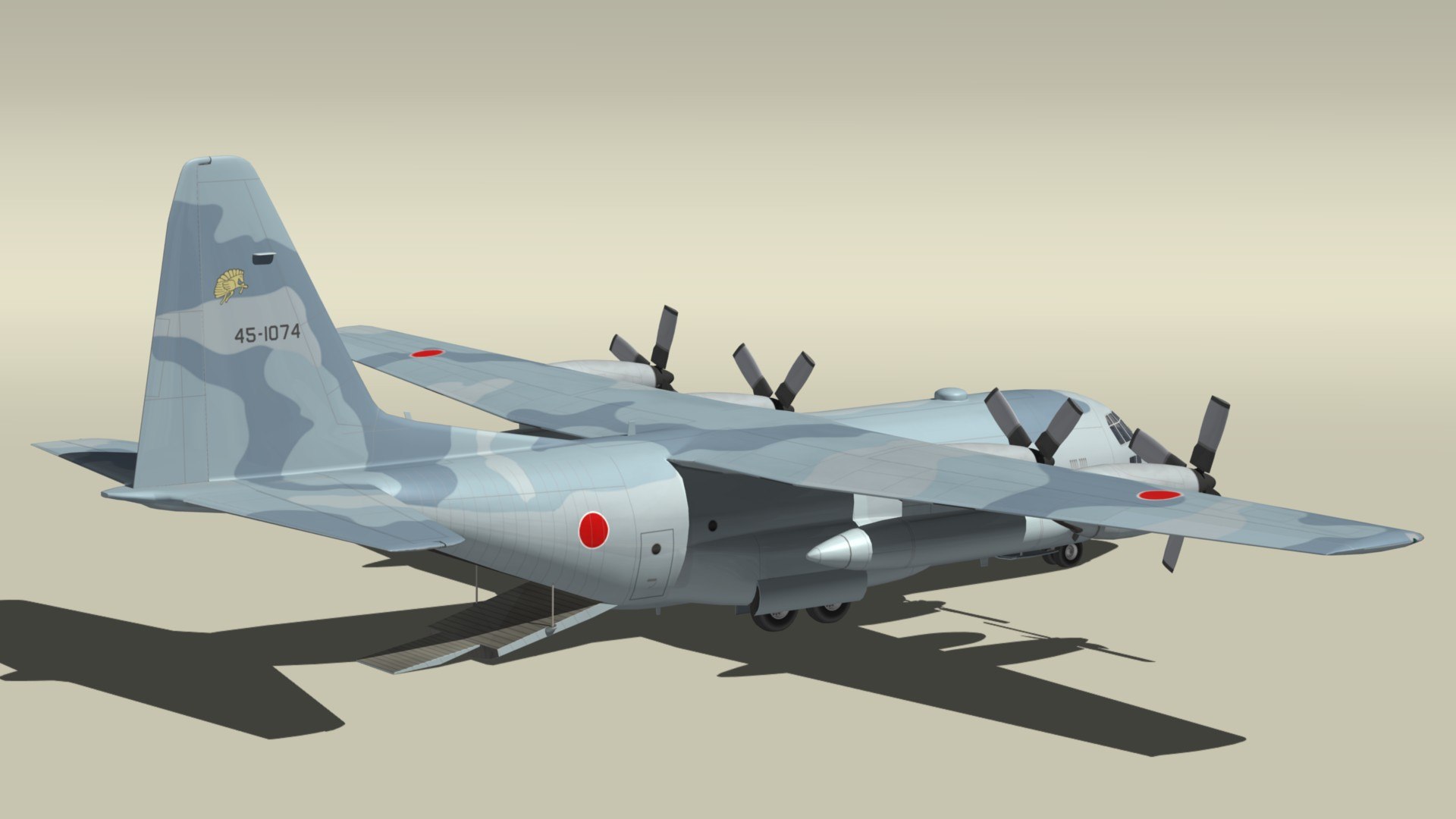 Lockheed C130 JASDF 3D model - TurboSquid 1859877