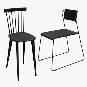 Chairs Collection 001 3D model