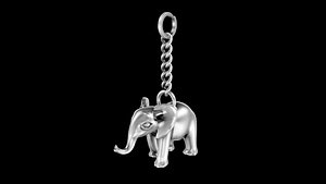 3D model Elephant key holder