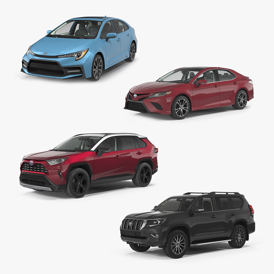Toyota Cars Collection 2 3D model preview