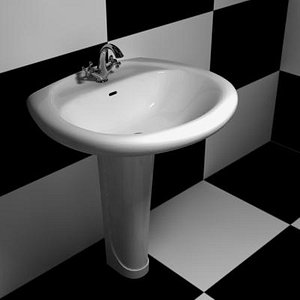 3d washbowl tap