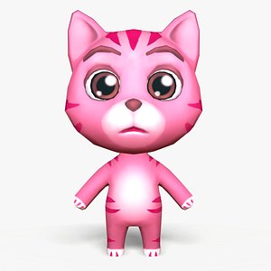 Cartoon Cat - Mobile game model