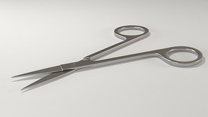 Medical Scissors Full Rigged 3D
