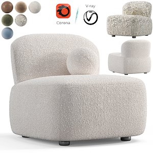 armchair nelvi 3D model