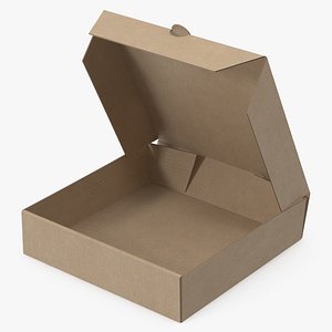 3D pizza box mockup