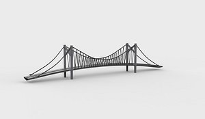 Suspension Bridge 04 3D model model