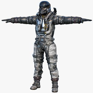 Sci-Fi Military Pilot Character PBR