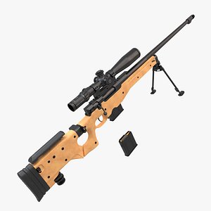 l115a3 sniper rifle 3D model