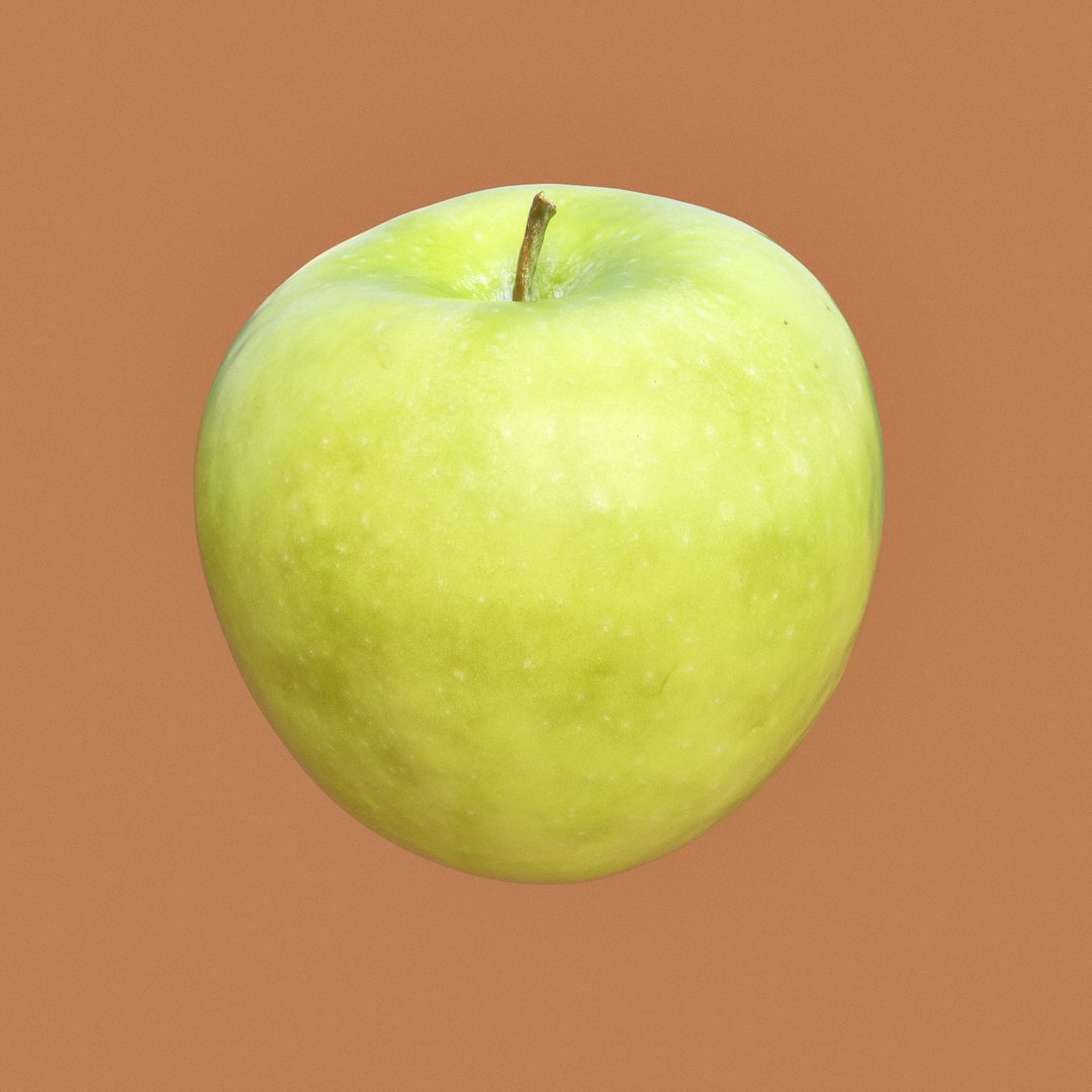 3D Closeup Granny Smith Apple Model TurboSquid 1259731