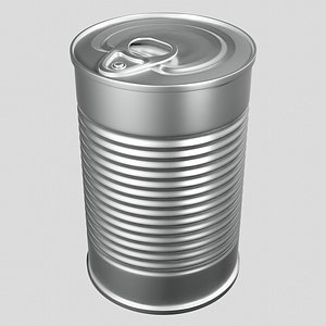 3D realistic tin model