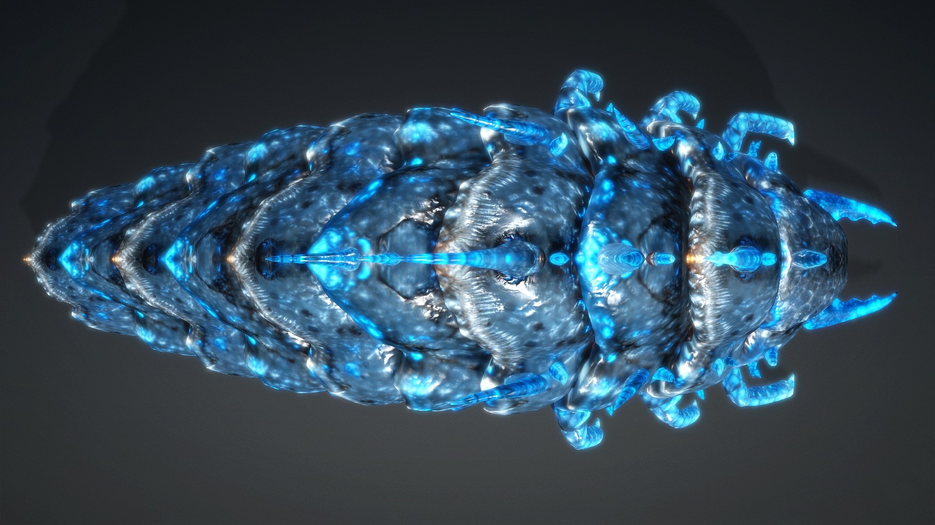 3D model Larva-V2e https://p.turbosquid.com/ts-thumb/FX/ZRTsWw/c6/preview4/jpg/1778811166/1920x1080/fit_q87/1fe71d7fb8f65275a8bb8447961bf70edaa9e59f/preview4.jpg