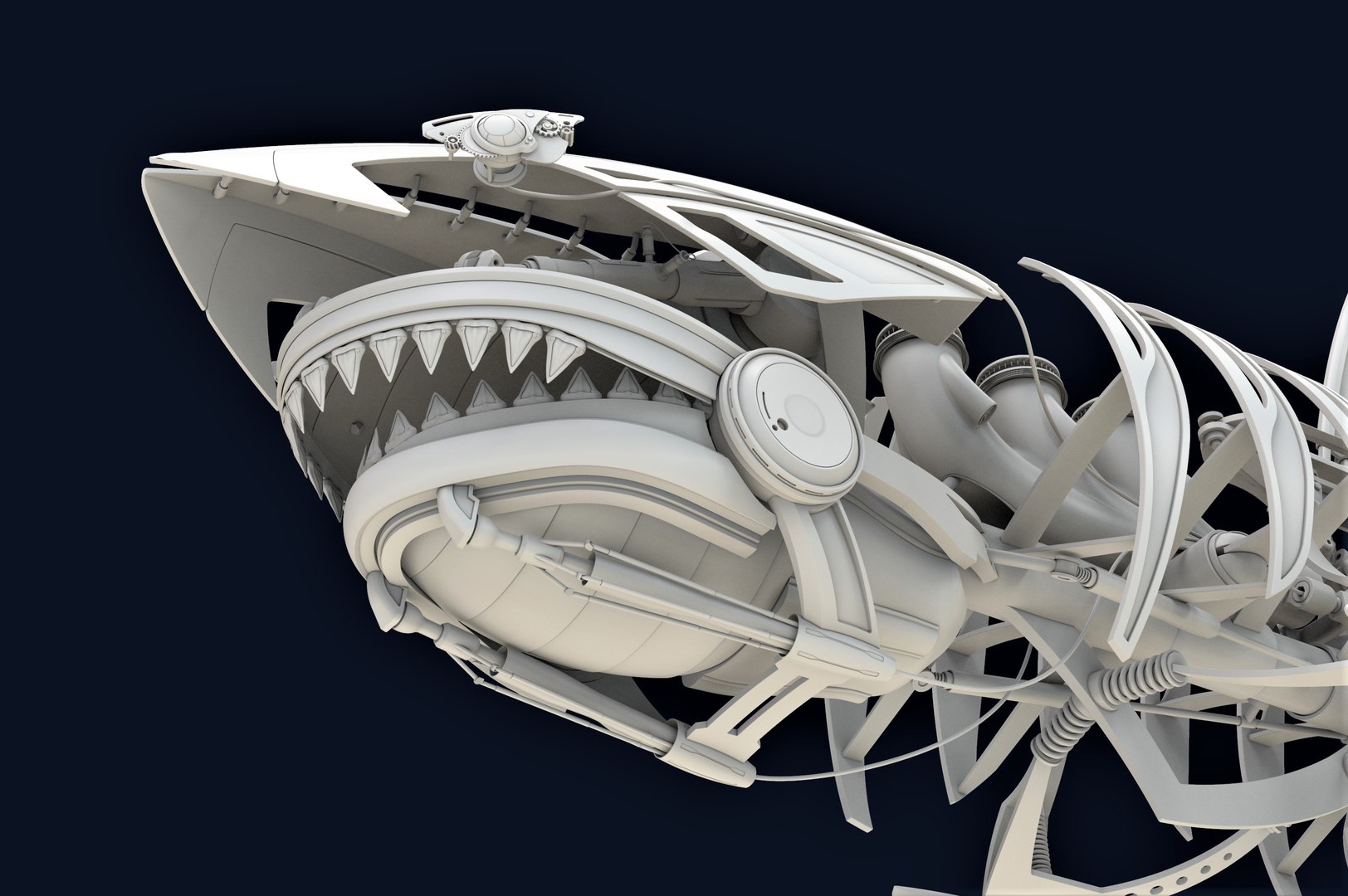 3D Metal robot shark https://p.turbosquid.com/ts-thumb/FX/bCok2x/x7/squalo.51798/jpg/1619524114/1920x1080/fit_q87/1538ddcf65db21f7312f5e5532e694f54733e1e3/squalo.51798.jpg