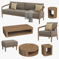 RH Evia Teak Sofa Collection